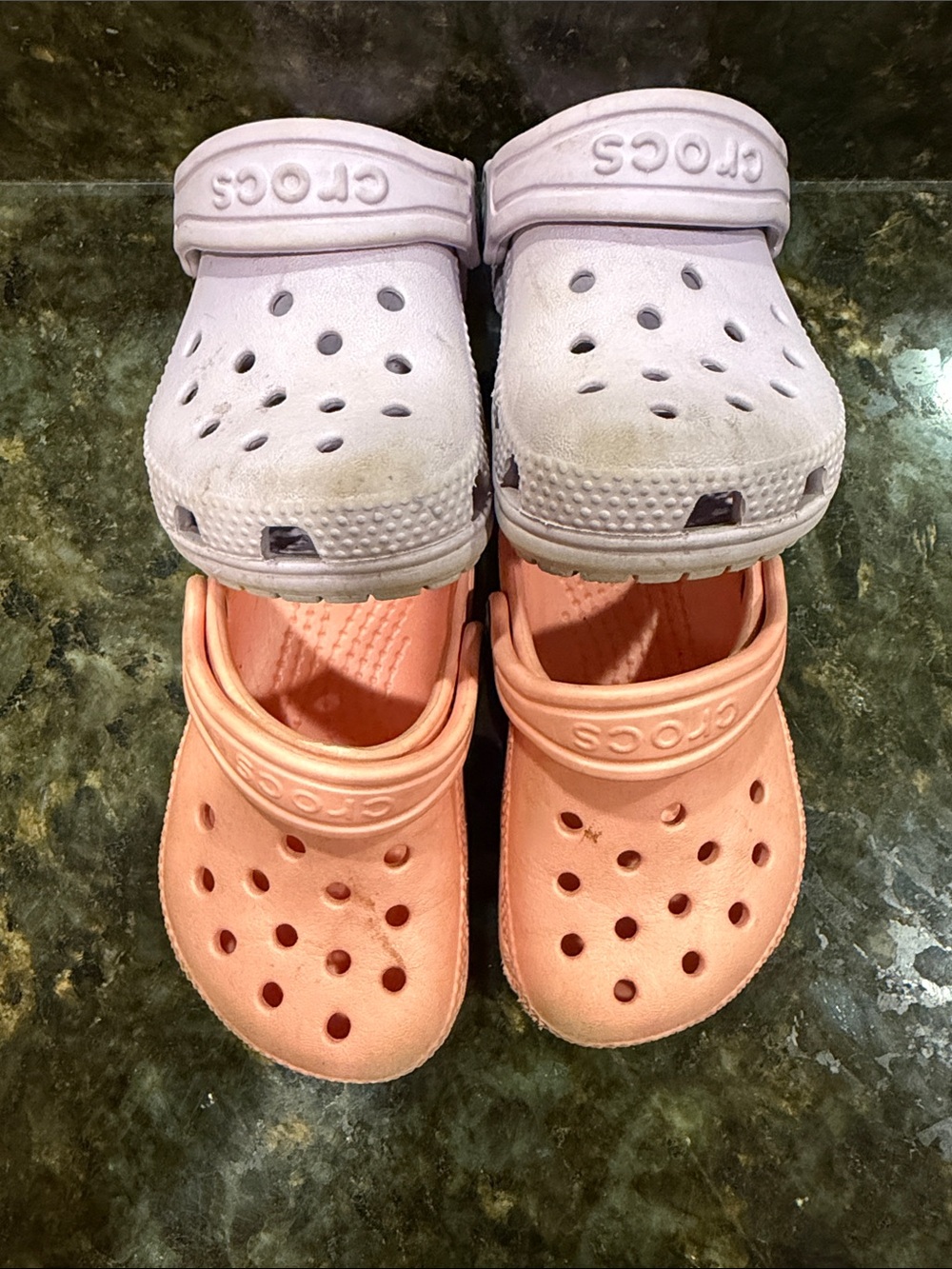 Pair of CROCS Toddler Classic Clogs, C6